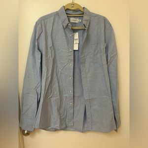 Topman NWT button down light blue long sleeve shirt - large